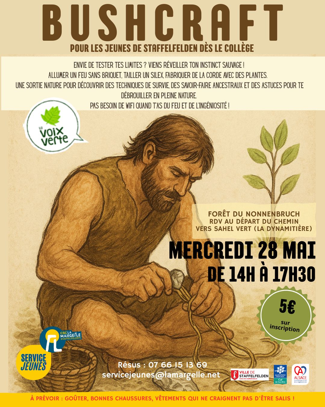 Mercredi Anim'Ados - Atelier bushcraft