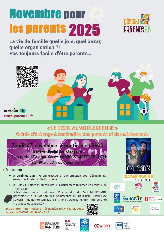 Novembre pour les parents : le deuil à l'adolescence, en parler, ensemble