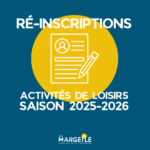 Ré-inscriptions aux activités de loisirs - saison 25/26