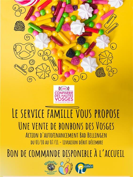 Vente de bonbons au profit des sorties aux thermes de Bad Bellingen