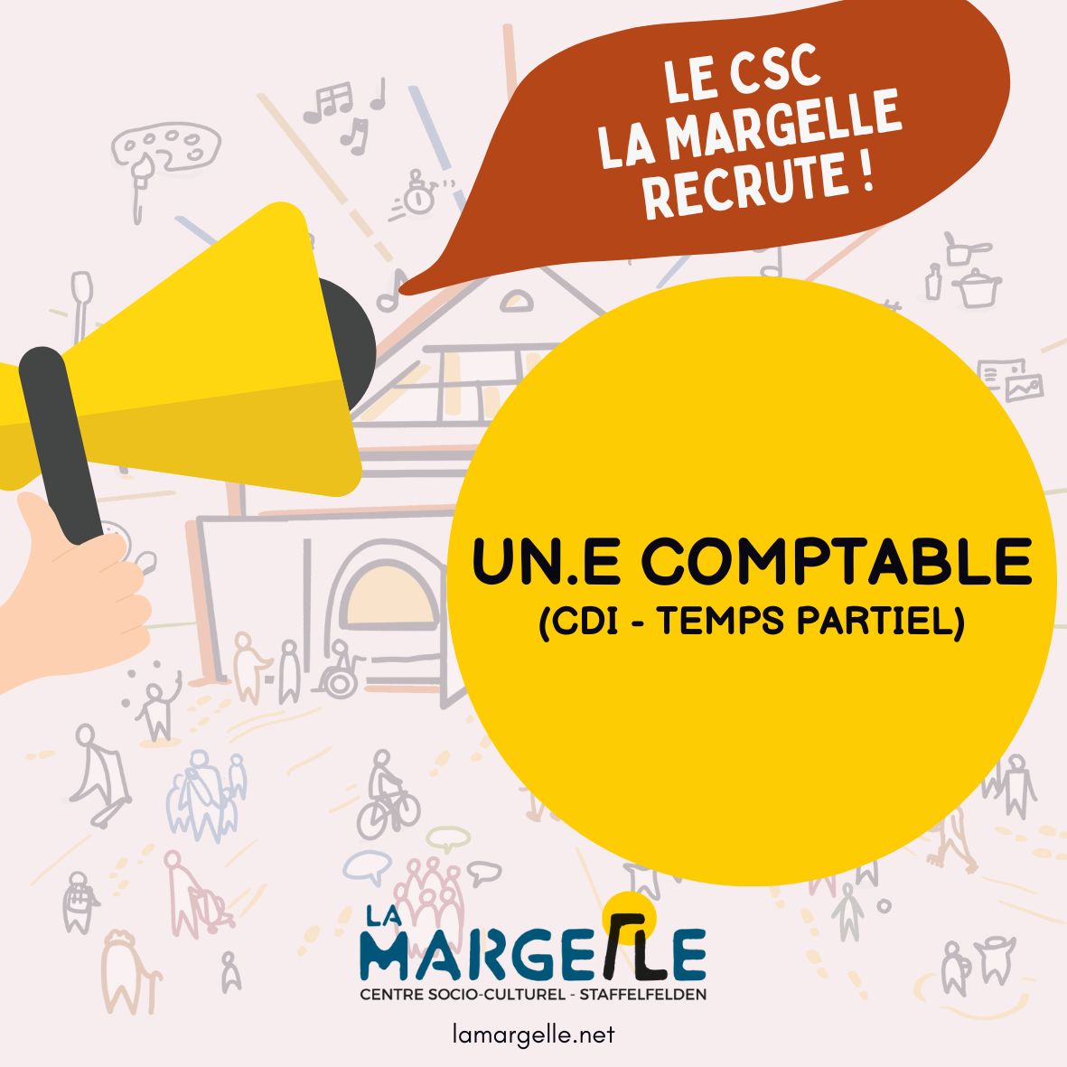 La Margelle recrute un.e comptable (en CDI à temps partiel)