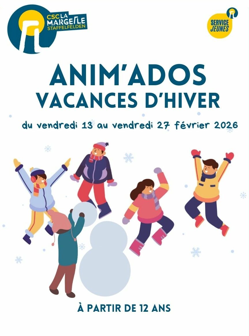 Anim'Ados - inscriptions aux vacances d'hiver 2026