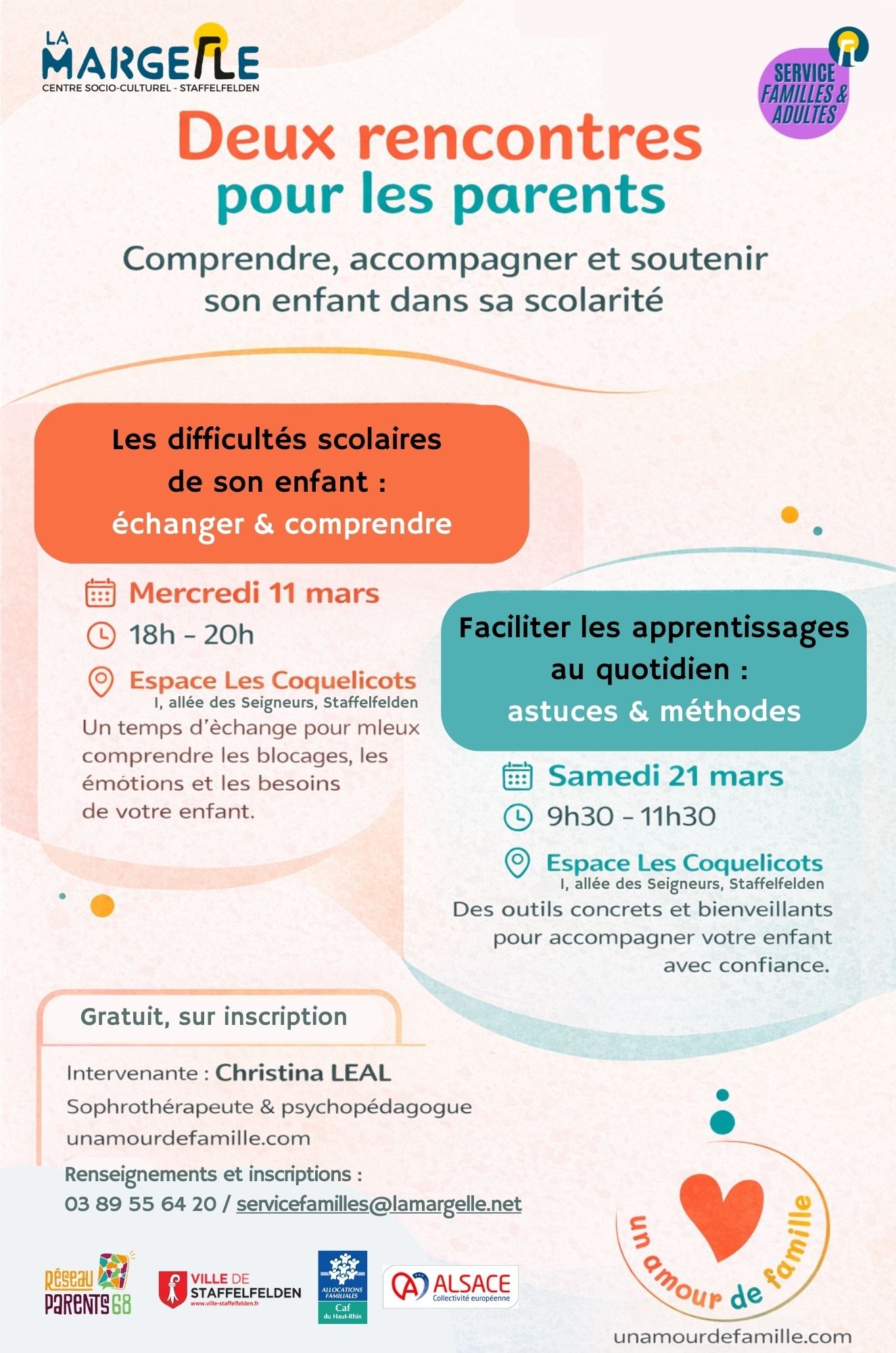 Comprendre, accompagner et soutenir son enfant dans sa scolarité
