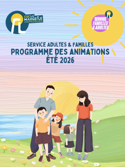 Service Adultes & Familles - programme des animations | été 2026