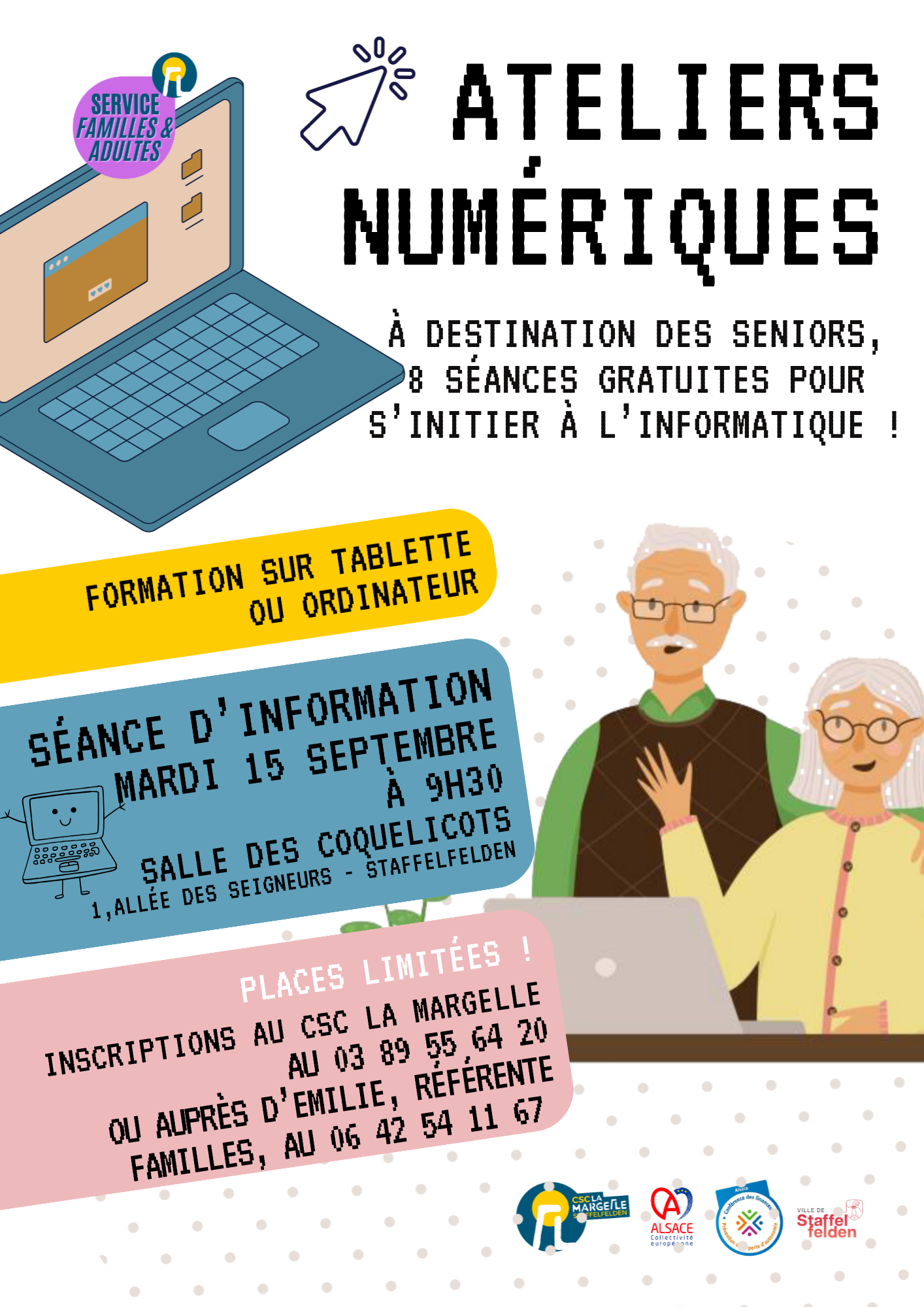 Ateliers numériques Seniors : gagnez en autonomie avec votre ordinateur ou votre tablette !