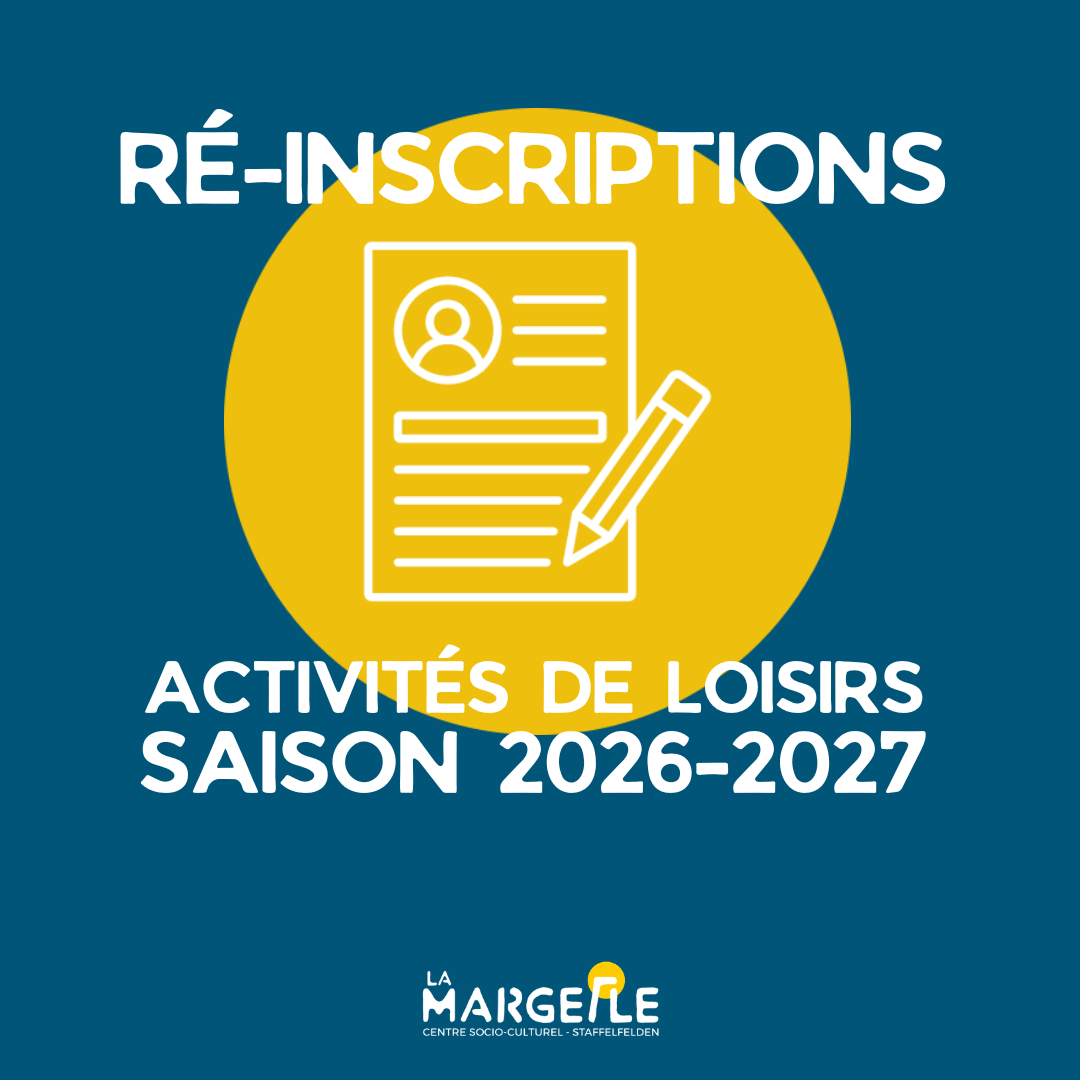 Ré-inscriptions aux activités de loisirs - saison 26/27