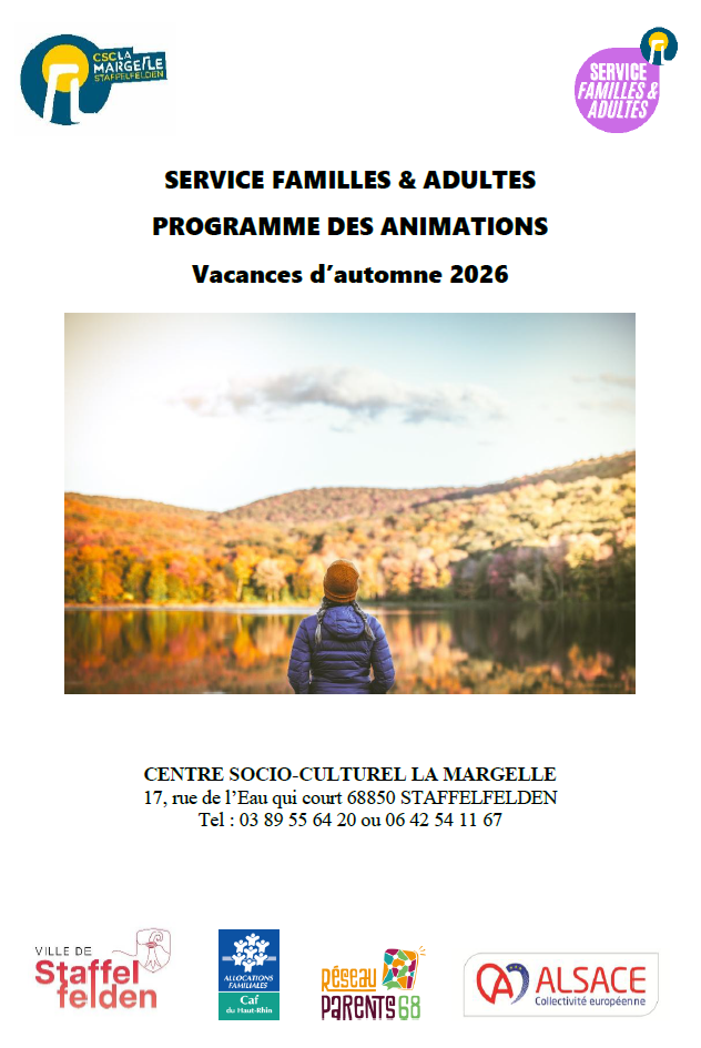 Vacances d'automne : les rendez-vous du service Adultes & Familles